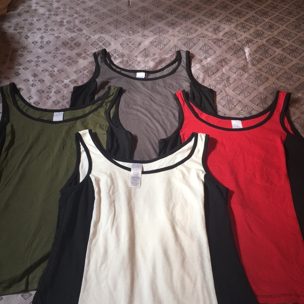 Multi color tank tops